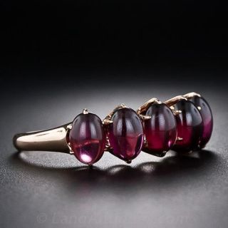 Victorian Five-Stone Garnet Ring