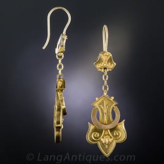 Victorian Fleur-de-lys Earrings
