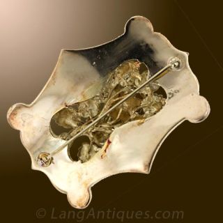Victorian Floral Buckle Pin