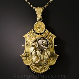 Victorian Floral Motif Locket - 2