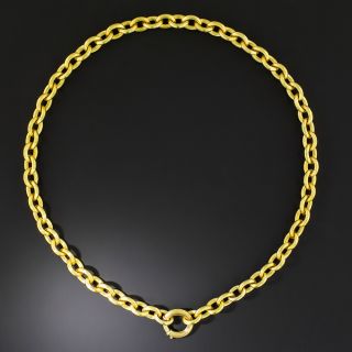 Victorian Fluted Link Necklace - 2