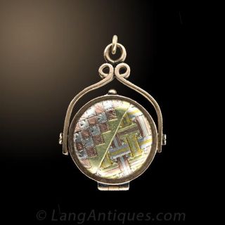 Victorian Fob Style Locket, Circa 1870-1890