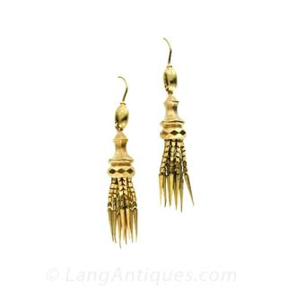 Victorian Fringe Earrings Main View 1