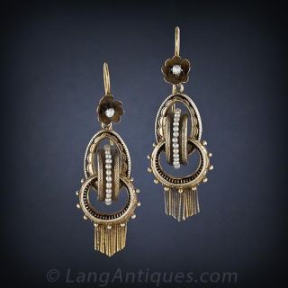 Victorian Fringe Tassel Earrings
