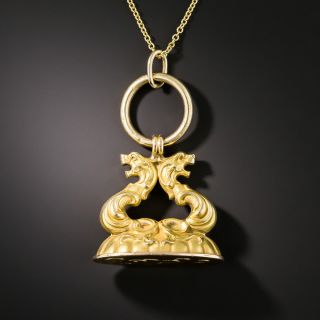 Victorian Gargoyle Fob Pendant - 2
