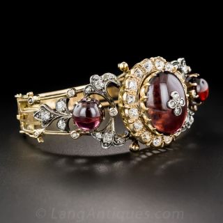 Victorian Garnet and Diamond Bracelet