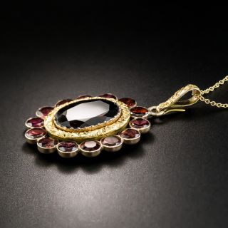 Victorian Garnet Cluster Pendant