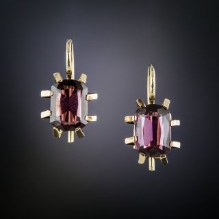 Victorian Garnet Drop Earrings - 2