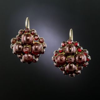 Victorian Garnet Drop Earrings - 3
