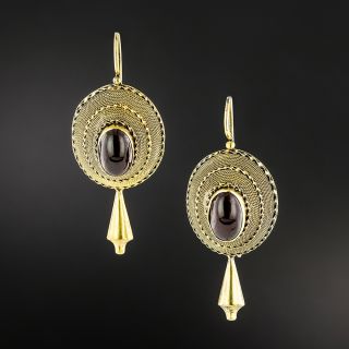 Victorian Garnet Earrings  - 2
