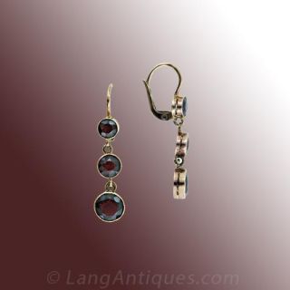 Victorian Garnet Earrings