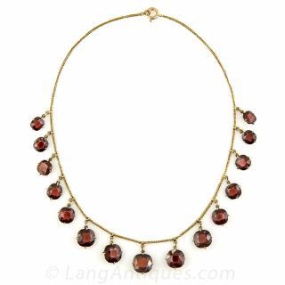 Victorian Garnet Necklace