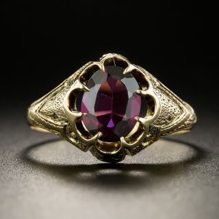 Victorian Garnet Ring - 3