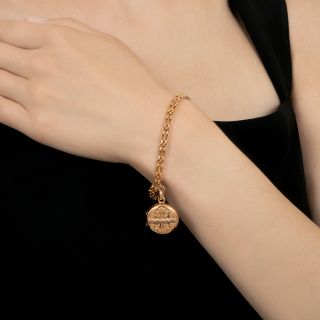 Victorian Gate Bracelet with Locket Dangle