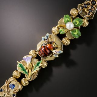 Victorian Gem-Set and Enamel Slide Bracelet - 2
