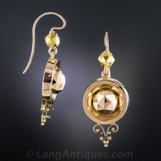 Victorian Geodesic Drop Earrings