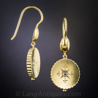 Victorian Gold and Diamond Earrings