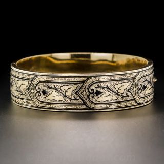 Victorian Gold and Enamel Bangle Bracelet