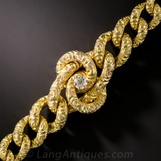  Victorian Gold Bracelet with Diamond
