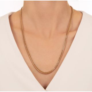 Victorian Gold Chain Necklace with Swivel
