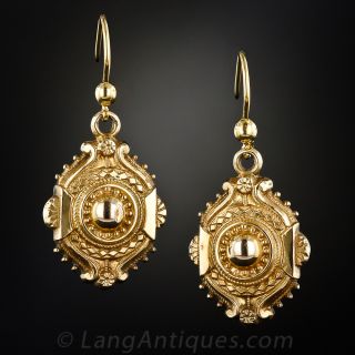 Victorian Gold Drop Earrings