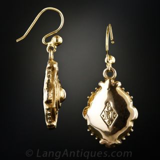 Victorian Gold Drop Earrings