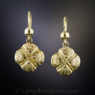 Victorian Gold Earrings 