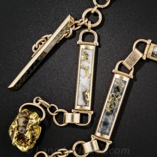Victorian Gold in Quartz Watch Chain