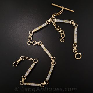 Victorian Gold-In-Quartz Watch Chain