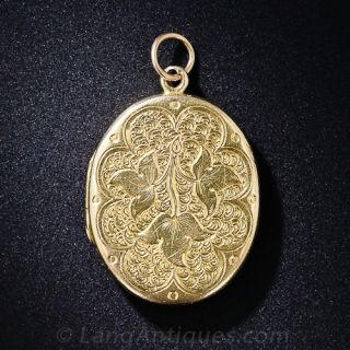 Victorian Gold Oval Locket