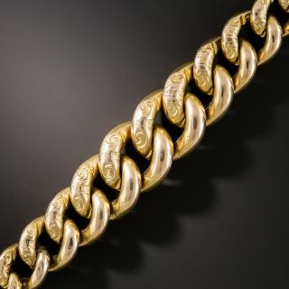 Victorian Graduated Curb Link Bracelet