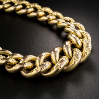 Victorian Graduated Curb Link Bracelet