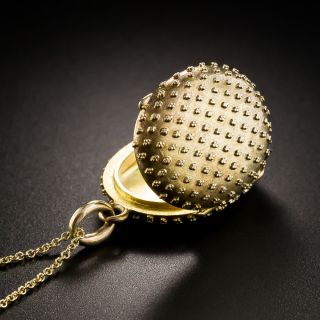 Victorian Granulated Gold Locket 