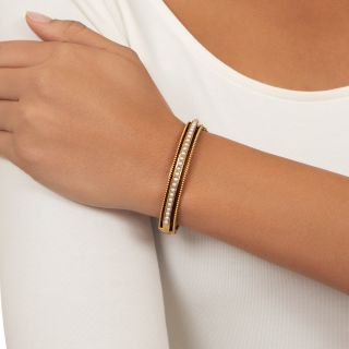 Victorian Half-Pearl Bangle Bracelet, Netherlands