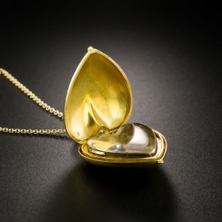 Victorian Heart Locket Pendant 