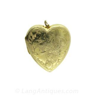 Victorian Heart Shaped Locket Main View