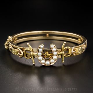 Victorian Horse Shoe and Bit  Bracelet