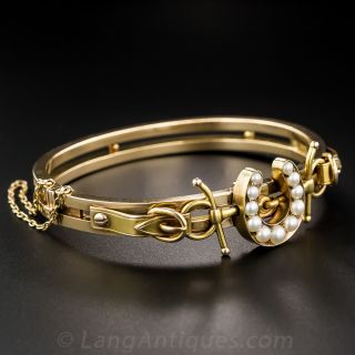 Victorian Horse Shoe and Bit  Bracelet