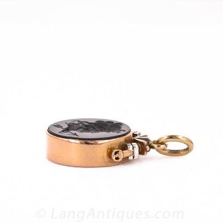 Victorian Intaglio Fob Pendant 'Diana'