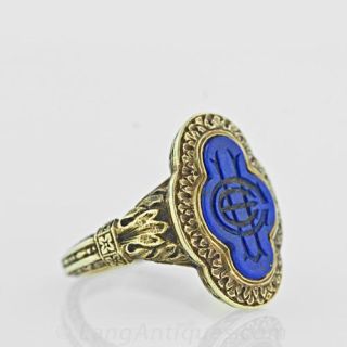 Victorian Lapis Lazuli Intaglio Ring