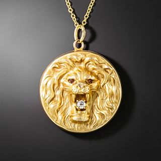 Victorian Lion's Head Locket - 2