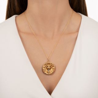 Victorian Lion's Head Locket