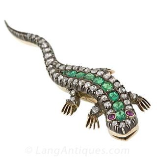Victorian Lizard Pin