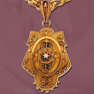 Victorian Locket and Chain