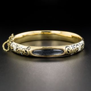 Victorian Locket Bangle Bracelet 