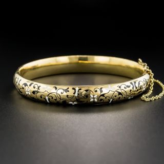 Victorian Locket Bangle Bracelet  - 5