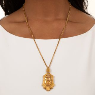 Victorian Locket Pendant Necklace