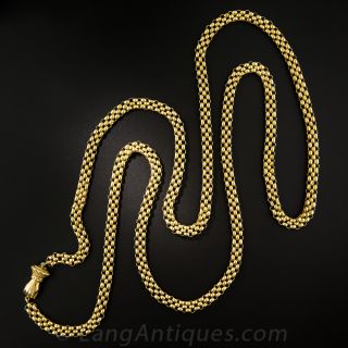 Victorian Long Chain With Hand Clasp