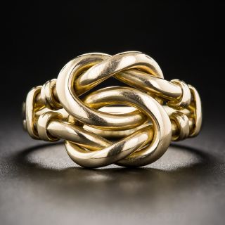 Victorian Love Knot Wedding Band