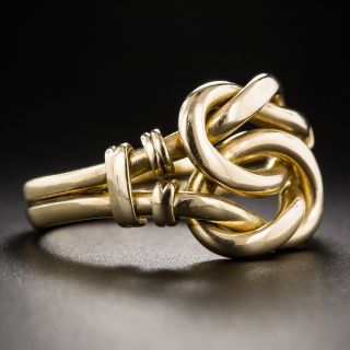 Victorian Love Knot Wedding Band